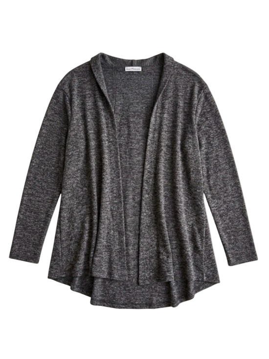 Dainty Hooligan Sweaters - Dainty Hooligan Gray Hooded Cardigan Sweater Small